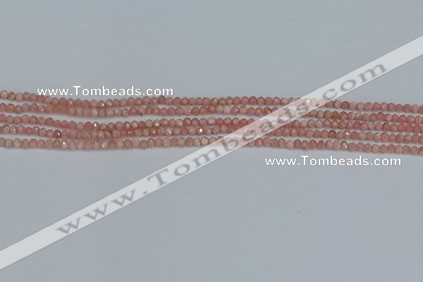 CTG653 15.5 inches 2mm faceted round Argentina rhodochrosite beads