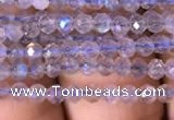 CTG701 15.5 inches 3mm faceted round tiny labradorite beads