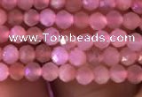 CTG718 15.5 inches 2mm faceted round tiny peach moonstone beads