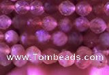 CTG722 15.5 inches 3mm faceted round tiny golden sunstone beads