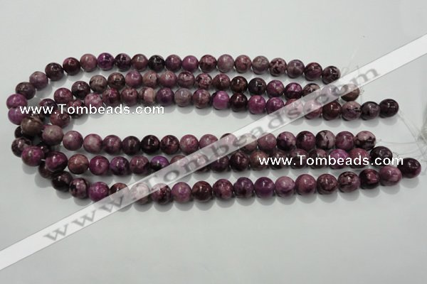 CTJ503 15.5 inches 10mm round dyed purple jasper beads wholesale