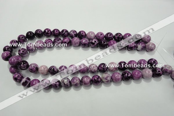 CTJ504 15.5 inches 12mm round dyed purple jasper beads wholesale