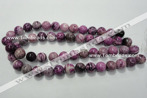 CTJ506 15.5 inches 14mm round dyed purple jasper beads wholesale