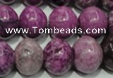 CTJ516 15.5 inches 14*18mm rondelle dyed purple jasper beads wholesale