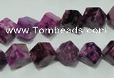 CTJ528 15.5 inches 8*8mm cube dyed purple jasper beads wholesale