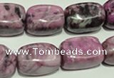 CTJ548 15.5 inches 13*18mm nuggets dyed purple jasper beads