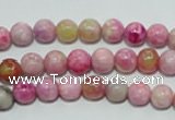 CTJ601 15.5 inches 6mm round dyed fuchsia jasper beads wholesale