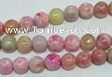 CTJ602 15.5 inches 8mm round dyed fuchsia jasper beads wholesale