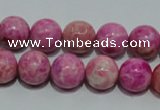 CTJ604 15.5 inches 12mm round dyed fuchsia jasper beads wholesale