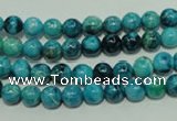 CTJ631 15.5 inches 6mm round dyed blue jasper beads wholesale