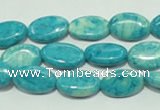CTJ662 15.5 inches 10*15mm oval dyed blue jasper beads wholesale