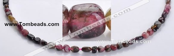 CTO06 15.5 inches 4*7mm freeform natural tourmaline beads