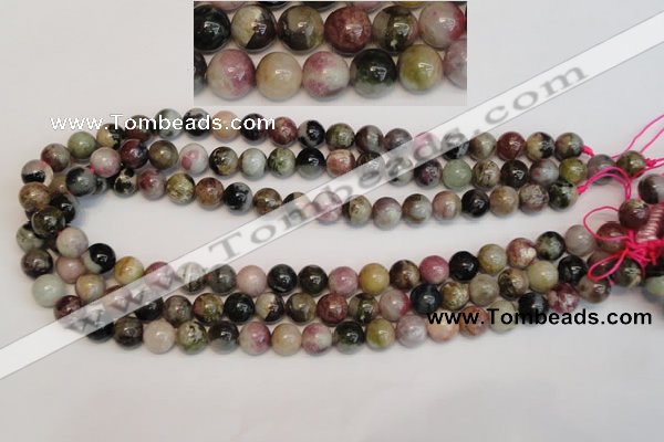CTO352 15.5 inches 10mm round natural tourmaline gemstone beads