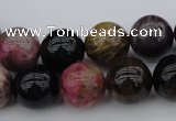 CTO391 15.5 inches 13mm round natural tourmaline gemstone beads