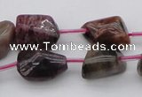 CTO396 15.5 inches 10*12mm - 12*16mm nuggets tourmaline gemstone beads