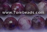 CTO616 15.5 inches 11mm faceted round tourmaline gemstone beads