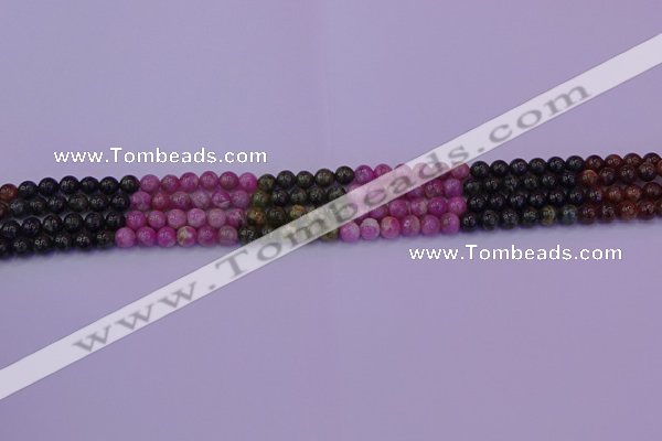 CTO625 15.5 inches 4mm round tourmaline gemstone beads wholesale
