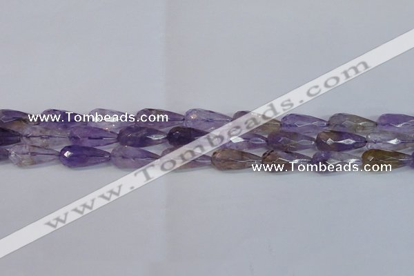 CTR300 15.5 inches 12*25mm faceted teardrop natural ametrine beads