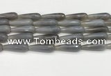CTR450 15.5 inches 10*30mm faceted teardrop agate beads wholesale