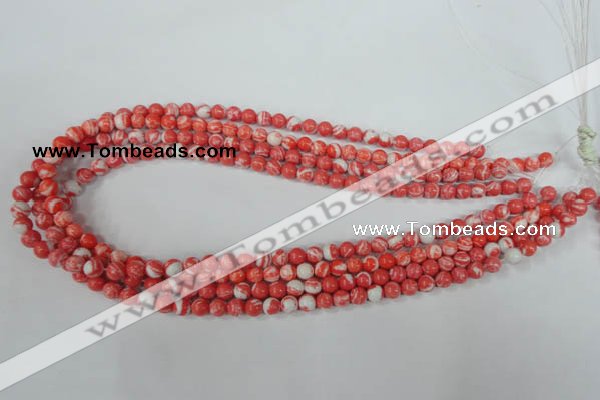 CTU1000 15.5 inches 4mm round synthetic turquoise beads wholesale