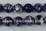 CTU1084 15.5 inches 12mm round synthetic turquoise beads wholesale