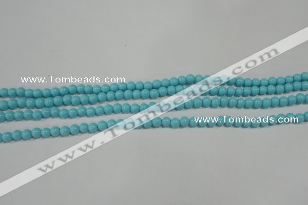 CTU1211 15.5 inches 6mm round synthetic turquoise beads