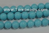 CTU1213 15.5 inches 10mm round synthetic turquoise beads