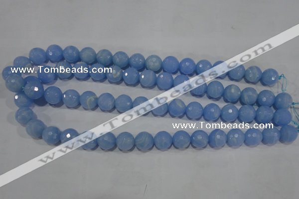 CTU1744 15.5 inches 10mm faceted round synthetic turquoise beads