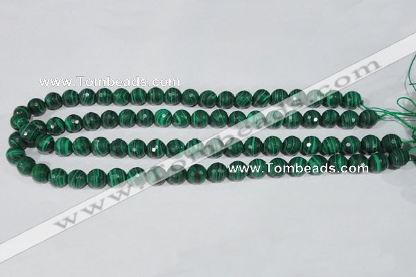 CTU1823 15.5 inches 8mm faceted round synthetic turquoise beads