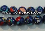 CTU2073 15.5 inches 10mm round synthetic turquoise beads