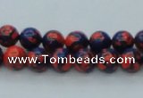 CTU230 16 inches 8mm round imitation turquoise beads wholesale