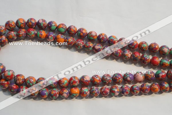 CTU2345 15.5 inches 14mm round synthetic turquoise beads