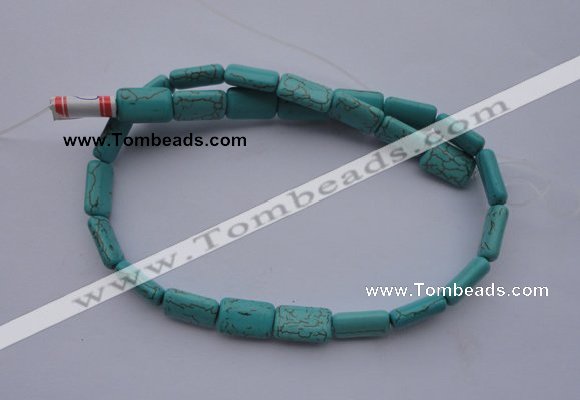 CTU24 15.5 inches 10*15mm rectangle blue turquoise beads Wholesale
