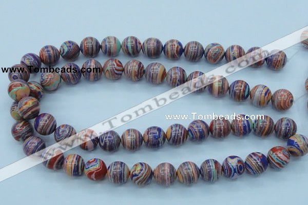 CTU243 16 inches 14mm round imitation turquoise beads wholesale