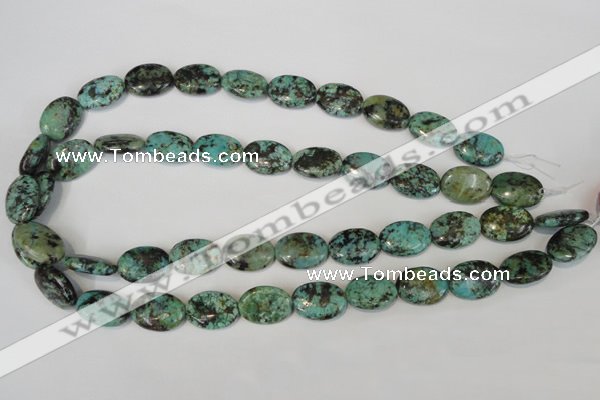 CTU2476 15.5 inches 13*18mm oval African turquoise beads wholesale