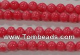 CTU2610 15.5 inches 4mm round synthetic turquoise beads