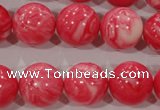 CTU2616 15.5 inches 16mm round synthetic turquoise beads