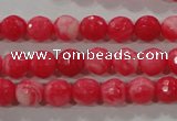 CTU2621 15.5 inches 6mm faceted round synthetic turquoise beads