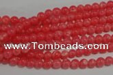 CTU2730 15.5 inches 4mm round synthetic turquoise beads
