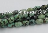 CTU407 15.5 inches 6*7mm rice African turquoise beads wholesale