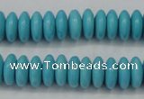CTU880 15.5 inches 5*8mm rondelle dyed turquoise beads wholesale