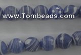 CTU923 15.5 inches 10mm faceted round synthetic turquoise beads