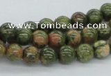 CUG04 15.5 inches 8mm round unakite gemstone beads wholesale