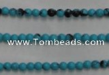 CWB550 15.5 inches 2mm round howlite turquoise beads wholesale