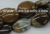 CWJ02 15.5 inches 15*20mm oval wood jasper gemstone beads wholesale