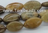 CWJ05 15.5 inches 12*20mm horse eye wood jasper gemstone beads