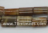 CWJ11 15.5 inches 12*16mm flat column wood jasper gemstone beads