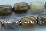 CWJ19 15.5 inches 15*20mm egg-shaped wood jasper gemstone beads