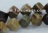 CWJ20 15.5 inches 10*10mm cube wood jasper gemstone beads wholesale