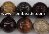 CWJ286 15.5 inches 18mm round wood jasper gemstone beads wholesale
